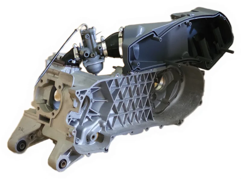 Airbox 3D gedruckt Piaggio Maxi schwarz glasfaserverstärkt