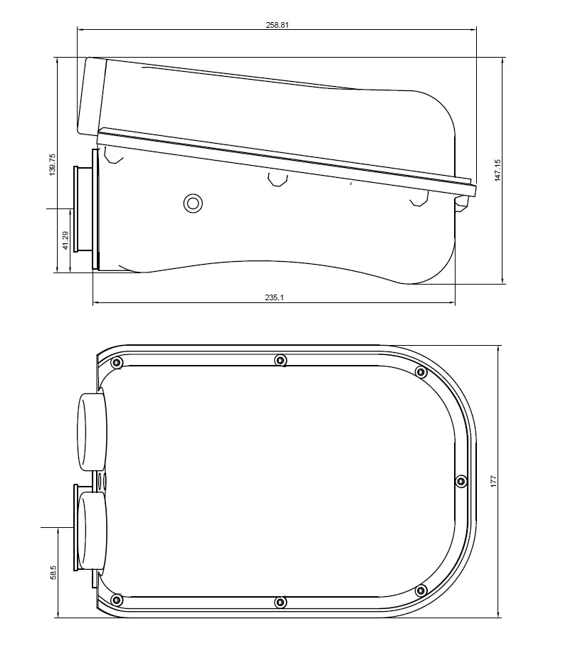 Airbox C-One/RC-One Piaggio/Minarelli kurz